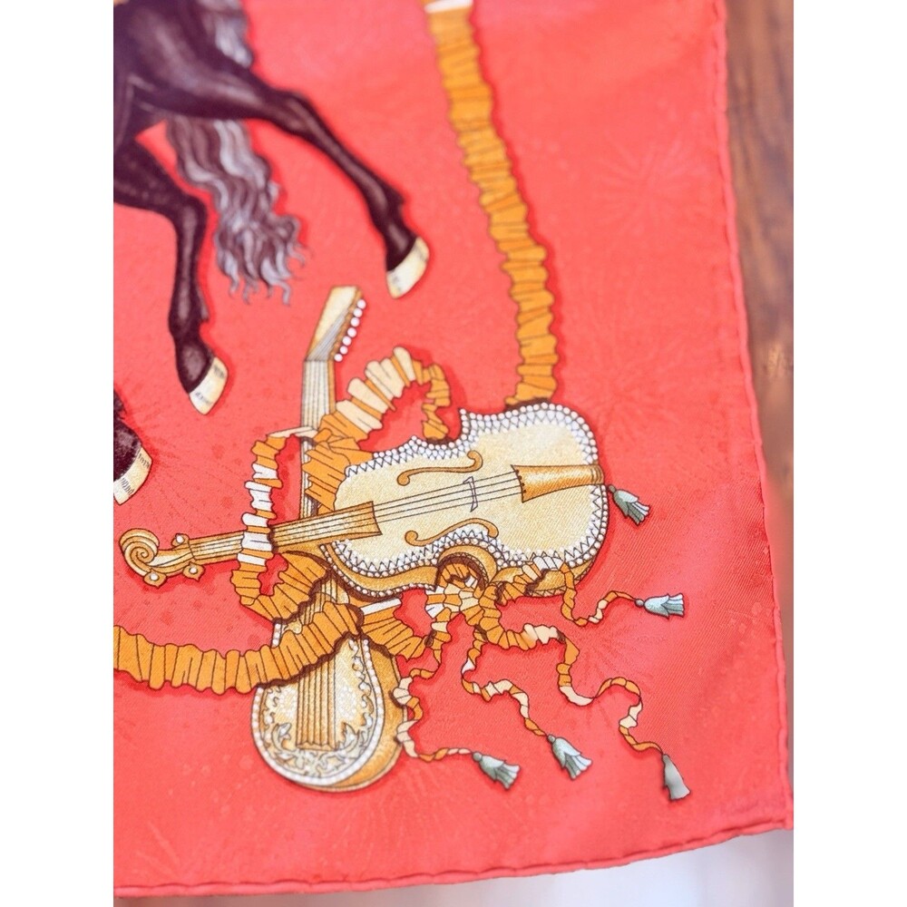 Hermès Les Fêtes du Roi Soleil 90cm Equestrian Horse Silk Scarf - Picture 6 of 11